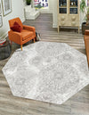 Riviera Elegance Collection Area Rug -  Monaco (Light Gray) Octagon Light Gray  lifestyle 13
