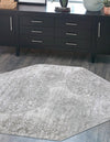 Riviera Elegance Collection Area Rug -  Monaco (Light Gray) Octagon Light Gray  lifestyle 15