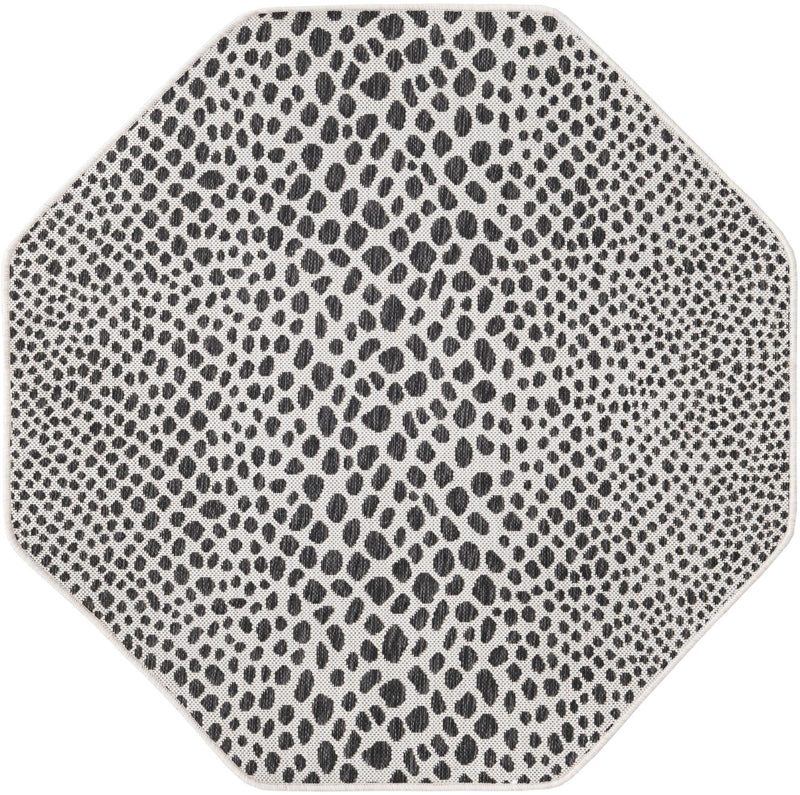 Urban Oasis Rugs Collection Area Rug -  Terrace (Black) Octagon Black Main