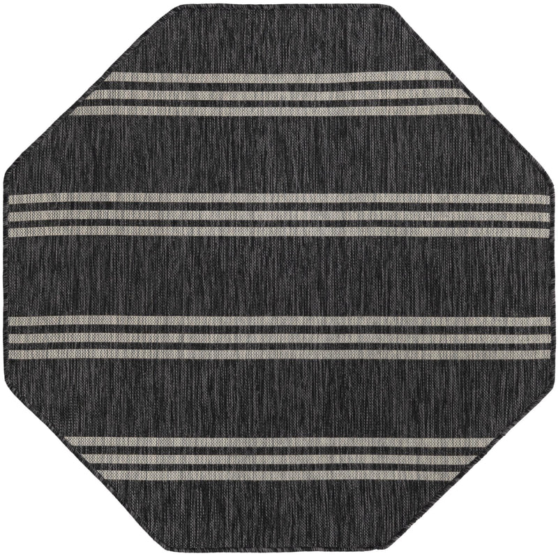 Urban Oasis Rugs Collection Area Rug -  District (Charcoal) Octagon Charcoal Main
