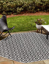 Urban Oasis Rugs Collection Area Rug -  Rooftop (Charcoal Gray) Octagon Charcoal Gray  lifestyle 0