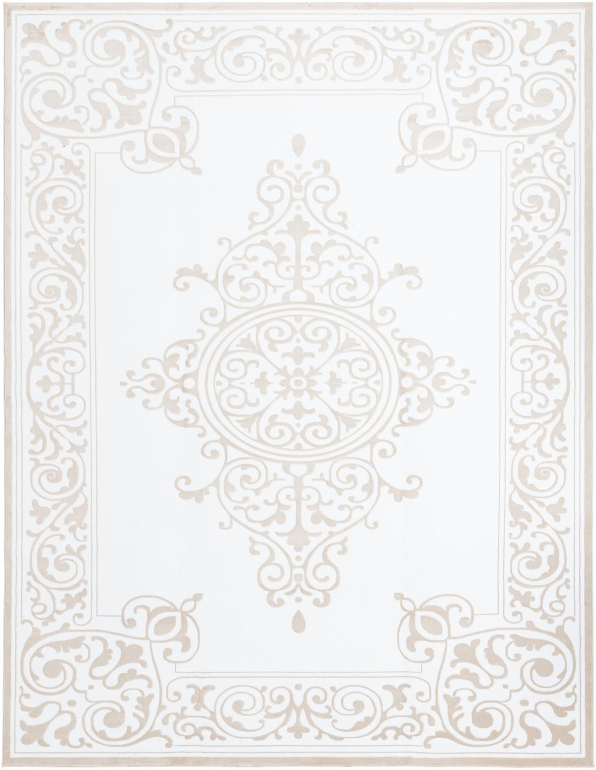 Sanctuary Retreat Collection Area Rug - Haven Rectangle Snow White Main