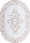 Sanctuary Retreat Collection Area Rug - Haven Oval Snow White  lifestyle 32
