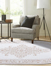 Sanctuary Retreat Collection Area Rug - Haven Oval Snow White  lifestyle 50