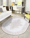 Sanctuary Retreat Collection Area Rug - Haven Oval Snow White  lifestyle 59