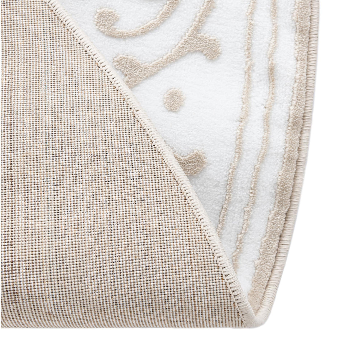 Sanctuary Retreat Collection Area Rug - Haven Oval Snow White  lifestyle 110
