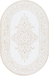 Sanctuary Retreat Collection Area Rug - Haven Oval Snow White  lifestyle 80