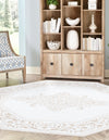 Sanctuary Retreat Collection Area Rug - Haven Octagon Snow White  lifestyle 42