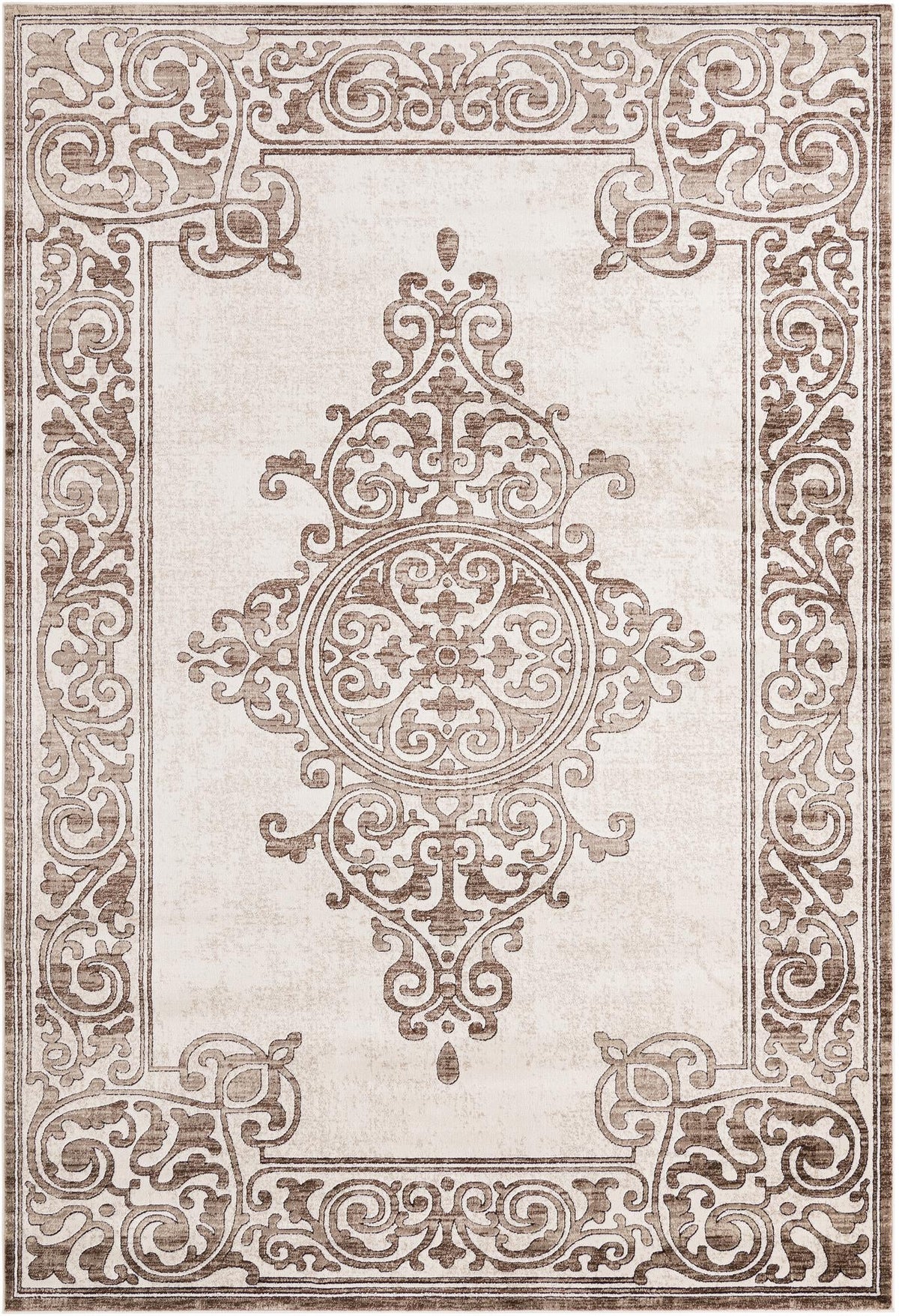 Sanctuary Retreat Collection Area Rug - Haven Rectangle Chocolate Brown  lifestyle 2