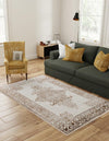 Sanctuary Retreat Collection Area Rug - Haven Rectangle Chocolate Brown  lifestyle 4