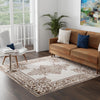 Sanctuary Retreat Collection Area Rug - Haven Square Chocolate Brown  lifestyle 174