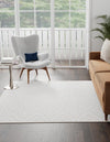 Sanctuary Retreat Collection Area Rug -  Oasis Square Snow White  lifestyle 23
