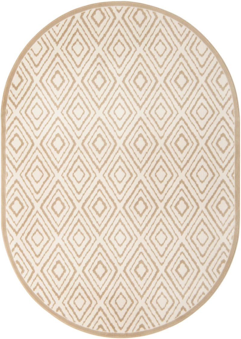 Sanctuary Retreat Collection Area Rug -  Oasis Oval Snow White  lifestyle 17