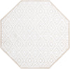 Sanctuary Retreat Collection Area Rug -  Oasis Octagon Snow White  lifestyle 18