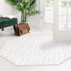 Sanctuary Retreat Collection Area Rug -  Oasis Octagon Snow White  lifestyle 122