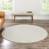 Sanctuary Retreat Collection Area Rug -  Oasis Round Snow White  lifestyle 123