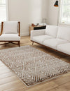 Sanctuary Retreat Collection Area Rug -  Oasis Rectangle Chocolate Brown  lifestyle 3