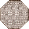 Sanctuary Retreat Collection Area Rug -  Oasis Octagon Chocolate Brown  lifestyle 27
