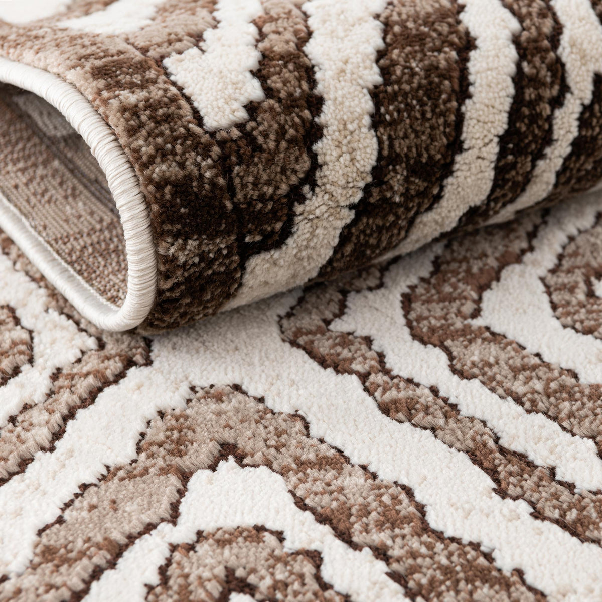 Sanctuary Retreat Collection Area Rug -  Oasis Runner Chocolate Brown  lifestyle 57