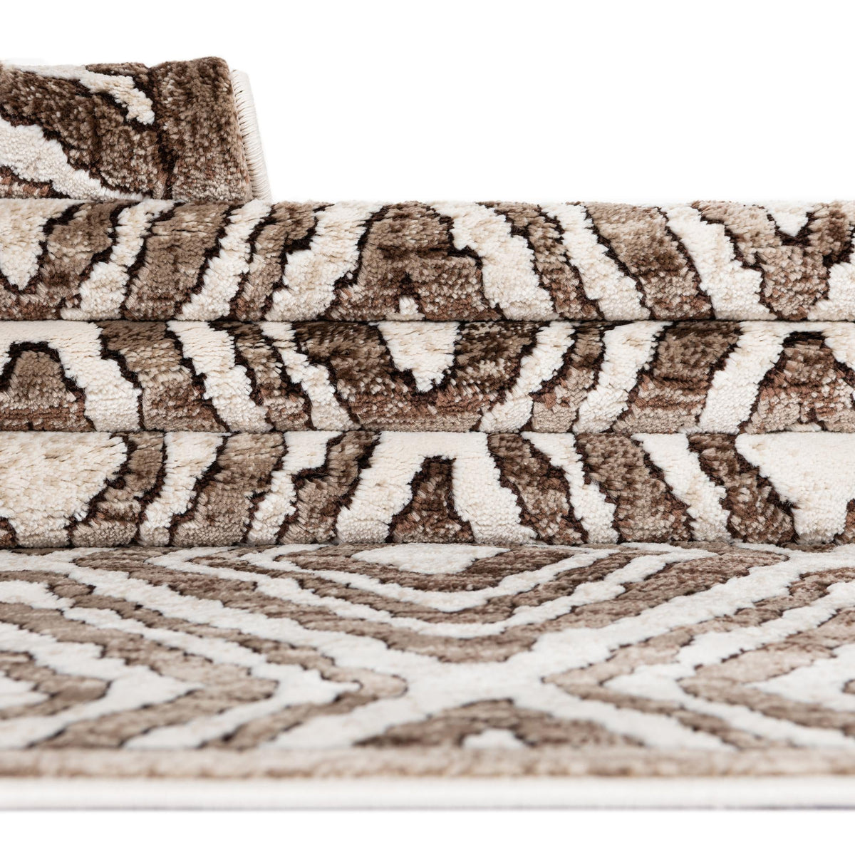 Sanctuary Retreat Collection Area Rug -  Oasis Runner Chocolate Brown  lifestyle 113