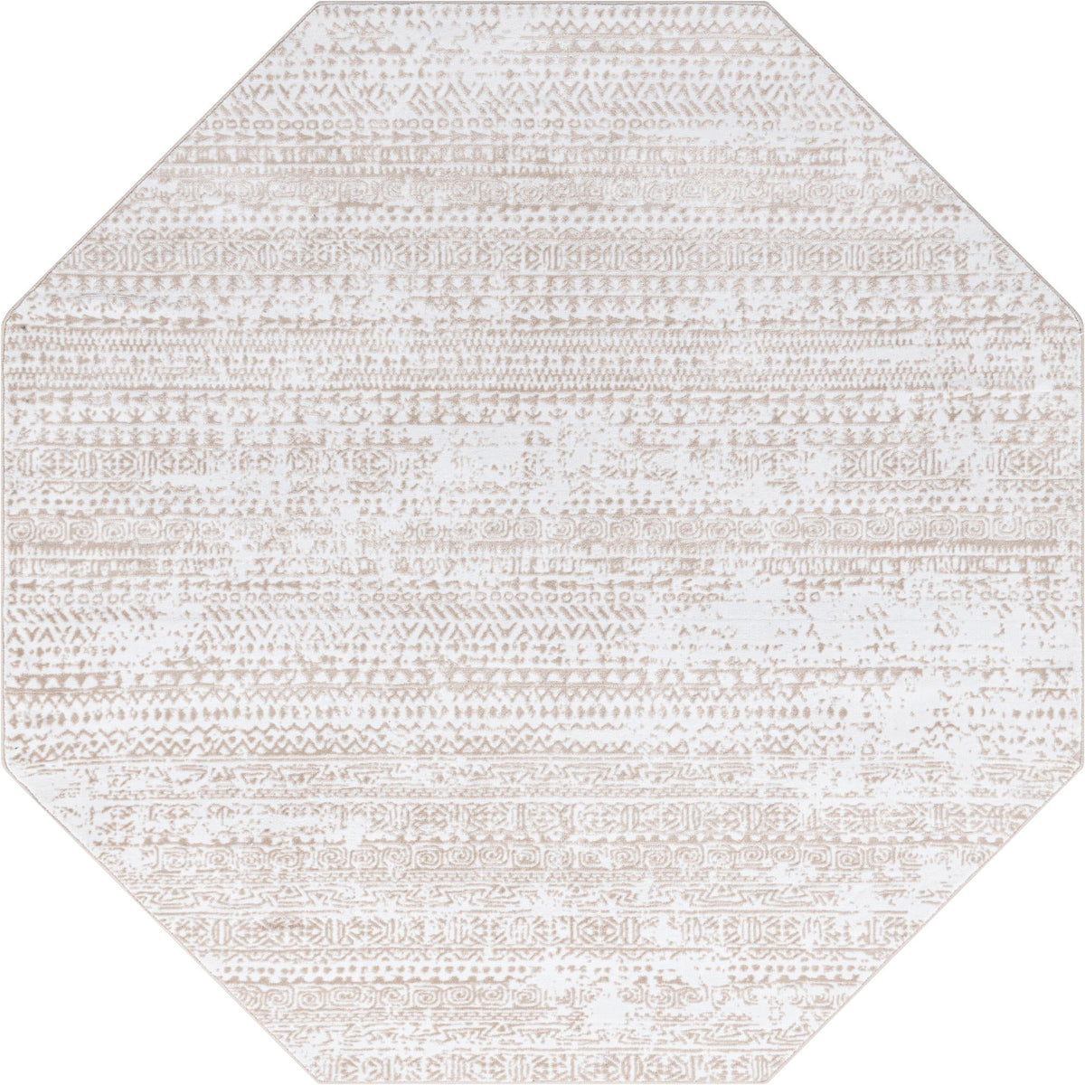 Sanctuary Retreat Collection Area Rug -  Refuge Octagon Snow White  lifestyle 39