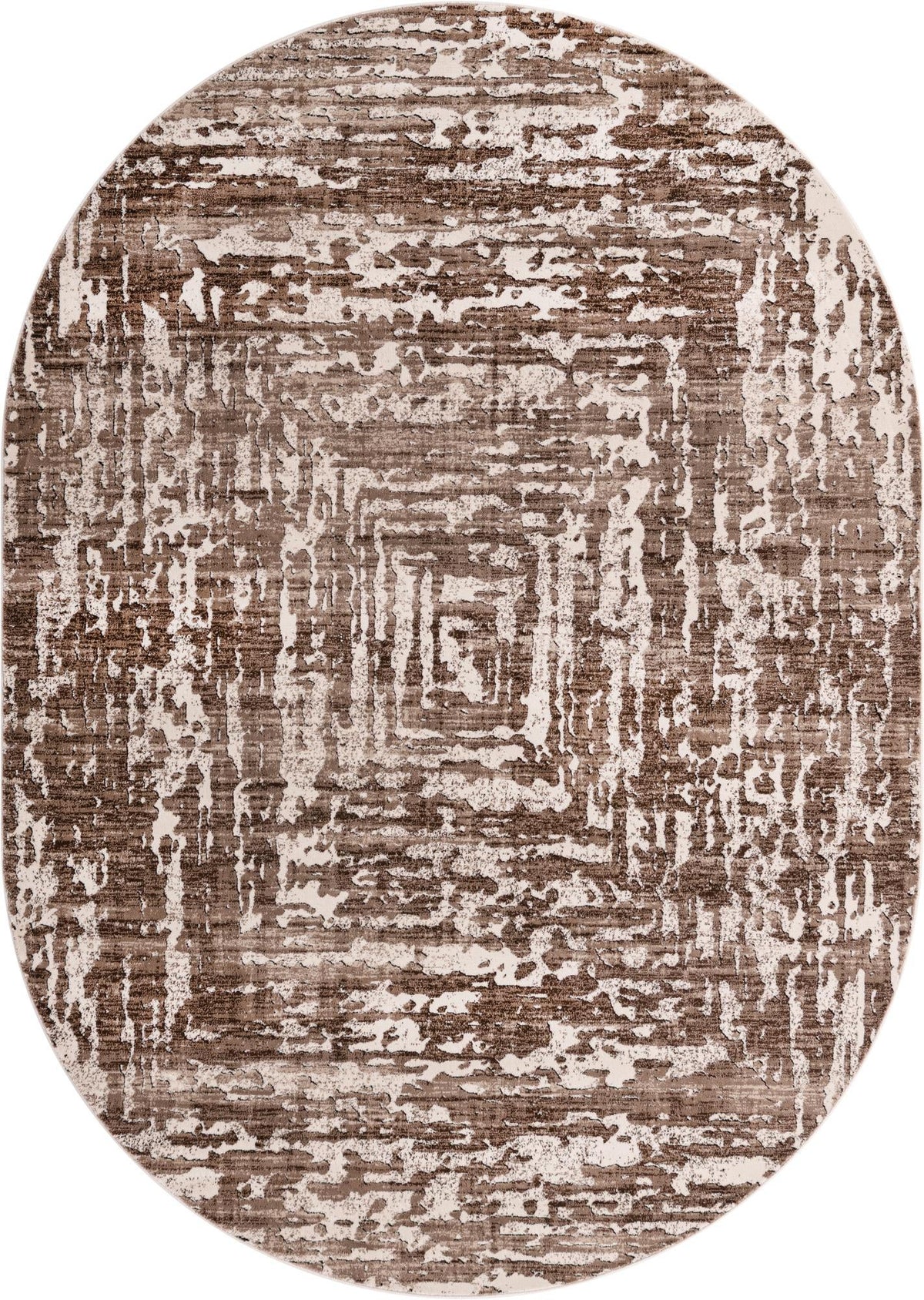 Sanctuary Retreat Collection Area Rug -  Asylum Oval Chocolate Brown  lifestyle 77