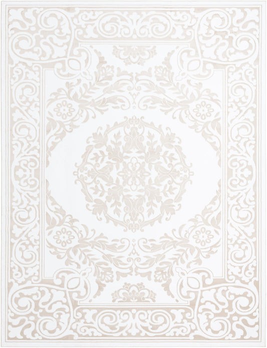 Sanctuary Retreat Collection Area Rug -  Enclave Rectangle Snow White Main