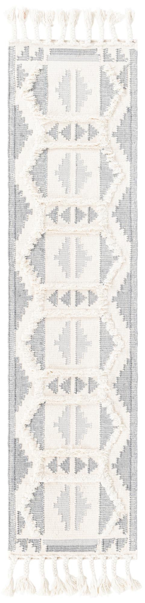 Sonoran Collection Area Rug - BellRock Runner Gray and White  lifestyle 126