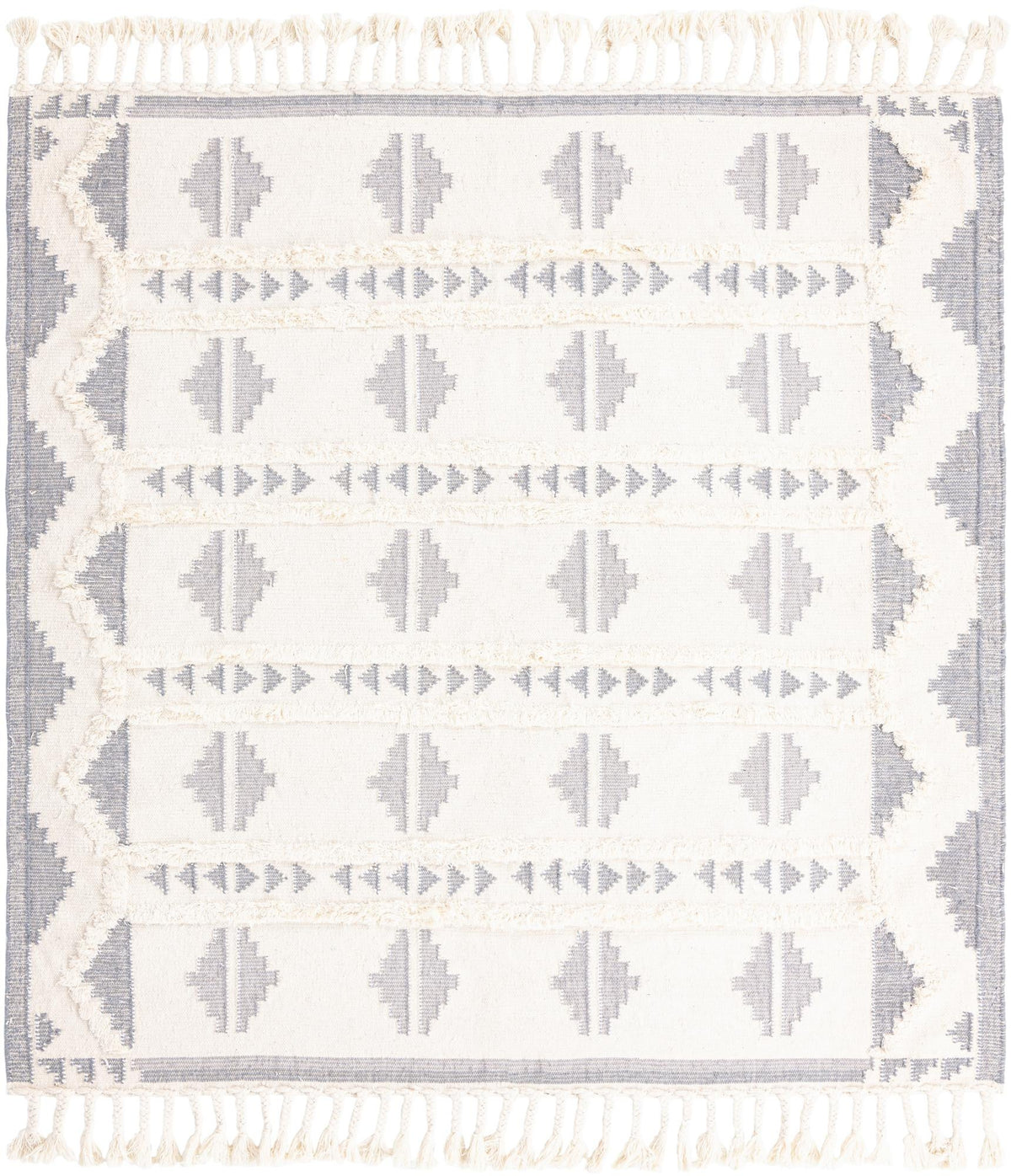 Sonoran Collection Area Rug - BellRock Square Gray and White  lifestyle 127