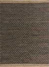 Moroccan Lattice Woven Collection Area Rug - Shoreline Rectangle Black  lifestyle 3