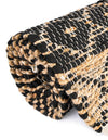 Moroccan Lattice Woven Collection Area Rug - Shoreline Runner Black  lifestyle 137