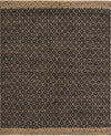 Tulum Trellis Collection Area Rug - Shoreline Rectangle Black  lifestyle 4