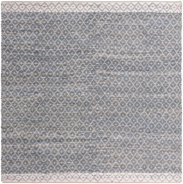 Moroccan Lattice Woven Collection Area Rug - Shoreline Square Gray  lifestyle 48