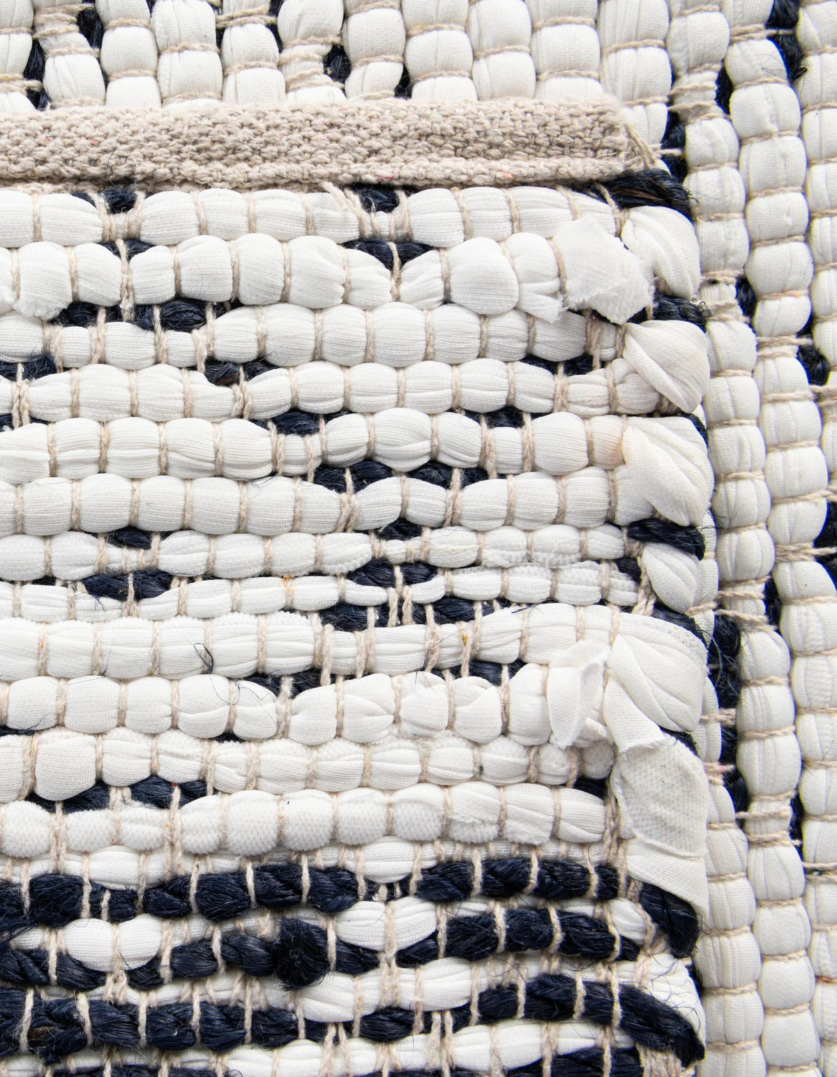 Moroccan Lattice Woven Collection Area Rug - Shoreline Runner Ivory  lifestyle 132