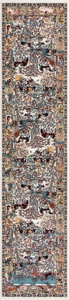 Persian Elegance Collection Area Rug -  Tabriz Runner Ivory  lifestyle 81
