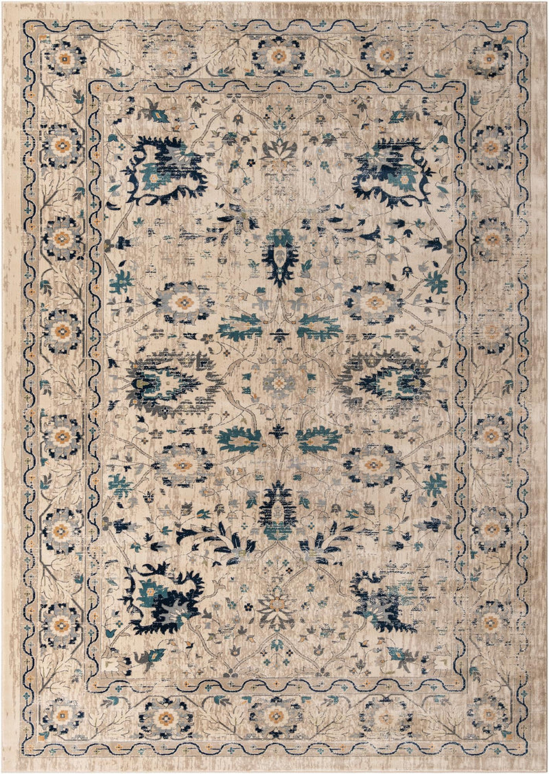 Copenhagen Dahlia Collection Area Rug -  Nørrebro Rectangle Beige  lifestyle 2