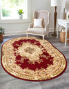 Versailles Elegance Collection Area Rug -  Vincennes Oval Red  lifestyle 66