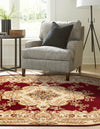 Versailles Elegance Collection Area Rug -  Vincennes Oval Red  lifestyle 78