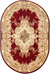 Versailles Elegance Collection Area Rug -  Vincennes Oval Red  lifestyle 36