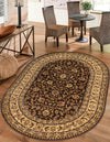 Jaipur Elegance Collection Area Rug -  Nahargarh (Brown) Oval Brown  lifestyle 22