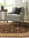 Jaipur Elegance Collection Area Rug -  Nahargarh (Brown) Oval Brown  lifestyle 26