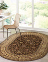 Jaipur Elegance Collection Area Rug -  Nahargarh (Brown) Oval Brown  lifestyle 58