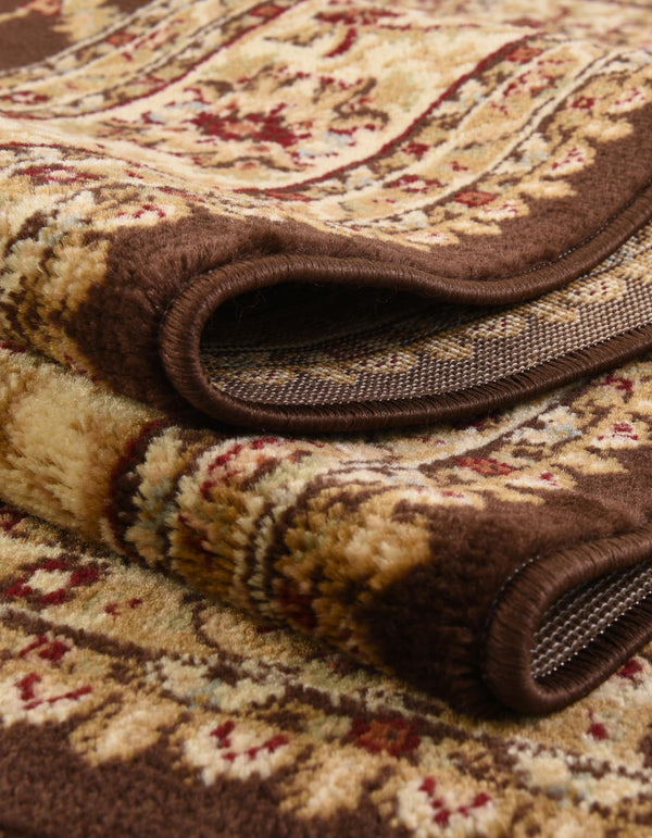Jaipur Elegance Collection Area Rug -  Nahargarh (Brown) Oval Brown  lifestyle 76