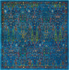Caribbean Cove Collection Area Rug -  Tobago Square Navy Blue  lifestyle 36