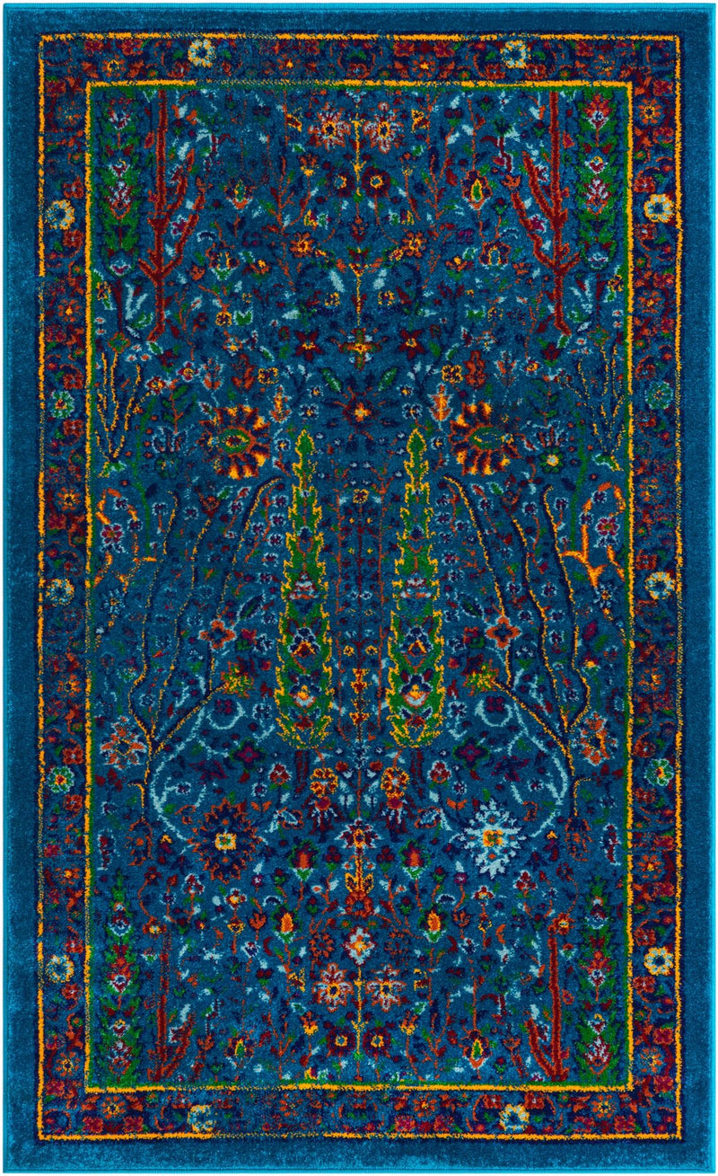 Caribbean Cove Collection Area Rug -  Tobago Rectangle Navy Blue  lifestyle 4