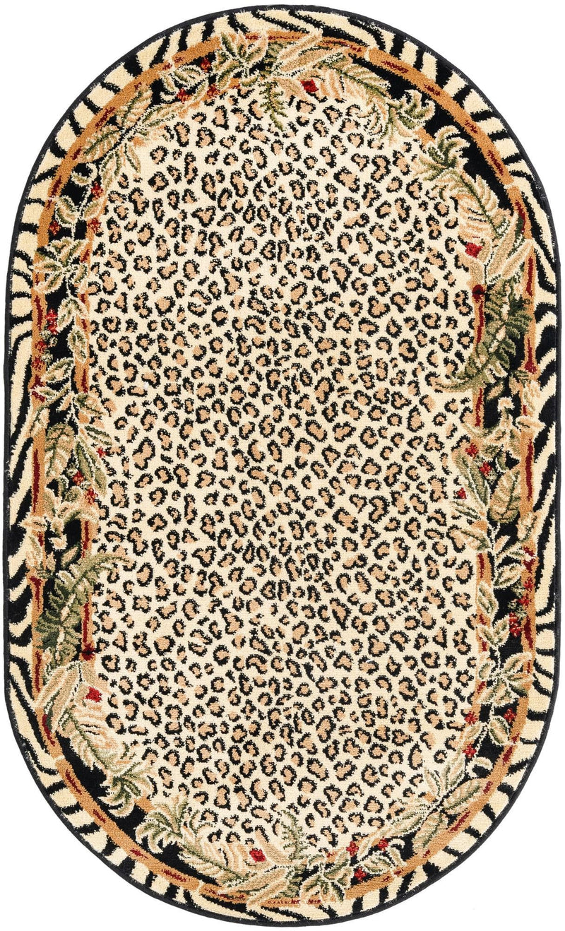 Savannah Sojourn Collection Area Rug -  Moremi Oval Cream  lifestyle 24