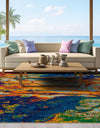 Caribbean Cove Collection Area Rug -  Bequia Square Multi  lifestyle 22