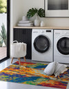 Caribbean Cove Collection Area Rug -  Bequia Square Multi  lifestyle 30