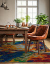 Caribbean Cove Collection Area Rug -  Bequia Square Multi  lifestyle 32