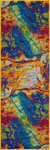 Caribbean Cove Collection Area Rug -  Bequia Runner Multi  lifestyle 41